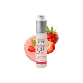 Huile de massage comestible mousse de fraise 50ml 